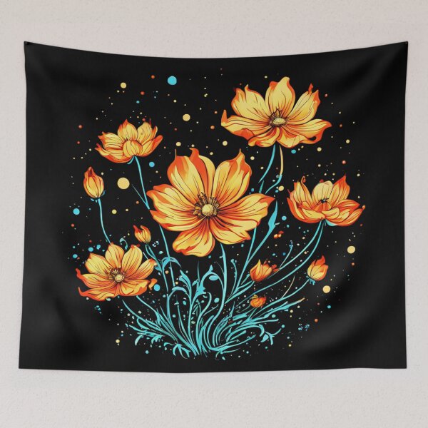 Item preview, Flame cosmos blooming out designed and sold by JangmiHorang.