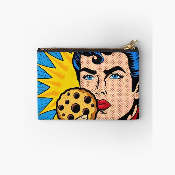 Item preview, Pop Art Treats: Cookie with Chips Design Held by a Man designed and sold by StickerStudio27.