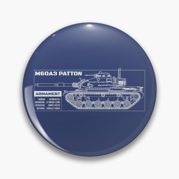 Item preview, M60A3 Patton US Army Tank Blueprint Infographic Gift designed and sold by MilitaryMart.