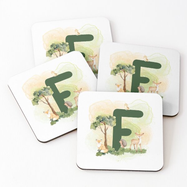 Item preview, Woodland animals Letter F  designed and sold by Tiffany Glassco.
