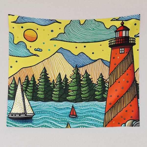 Item preview, Beacon of the Breezy Bay designed and sold by ramboe.