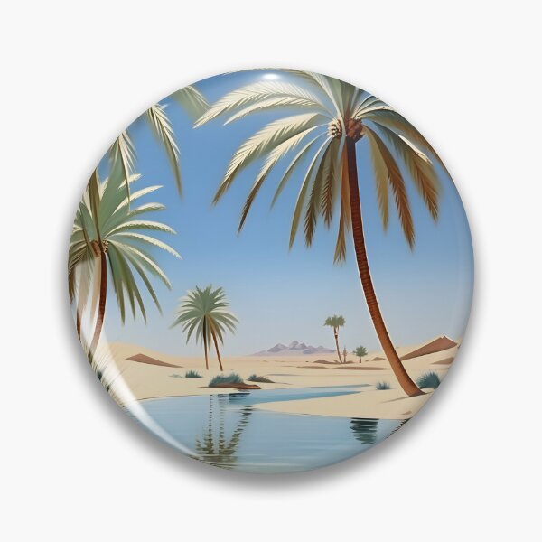 Artikelvorschau, A Quiet Desert Oasis—Sand Dunes and Date Palms entworfen und verkauft von AspirationalArt.