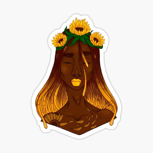the sunflower Sticker