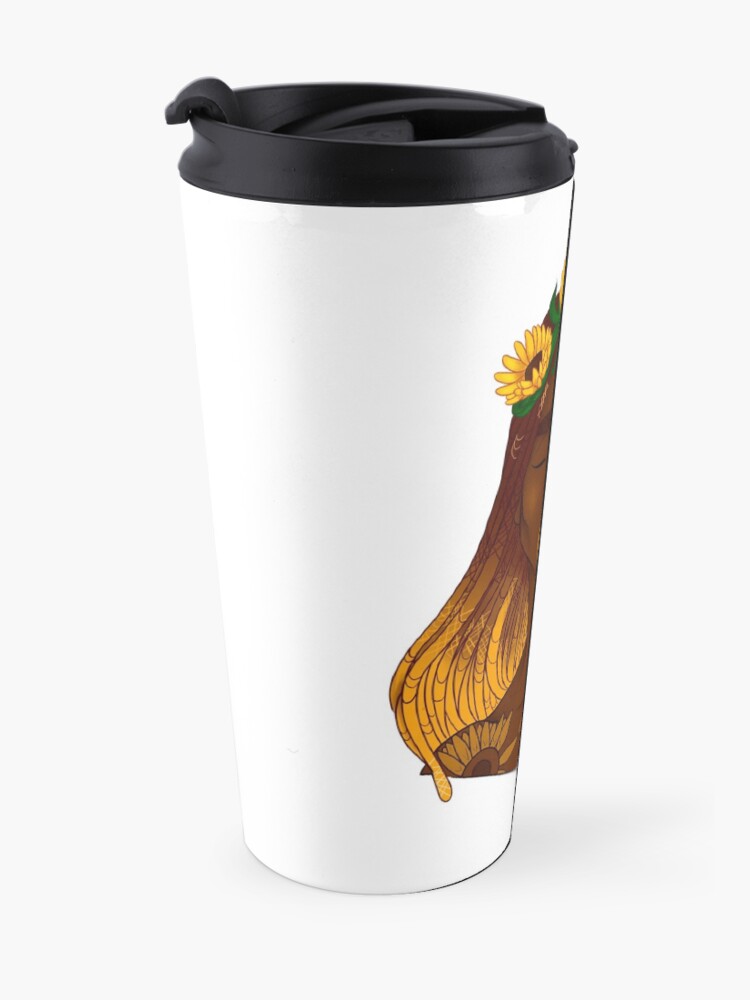 Alternate view of the sunflower Travel Mug