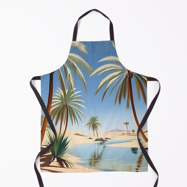 Item preview, A Quiet Desert Oasis—Sand Dunes and Date Palms designed and sold by AspirationalArt.
