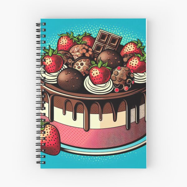 Item preview, Pop Art Indulgence: Chocolate Cake Design designed and sold by StickerStudio27.