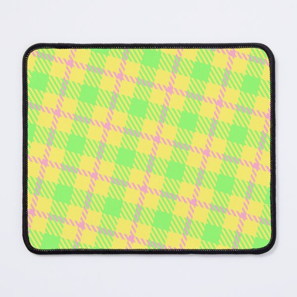 Item preview, Pink & Green Striped Plaid Squares Yellow Absolute Diagrams designed and sold by Alchemy-A-La-G.