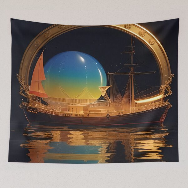 Item preview, Un barco del futuro designed and sold by Ruslana Korenovska.