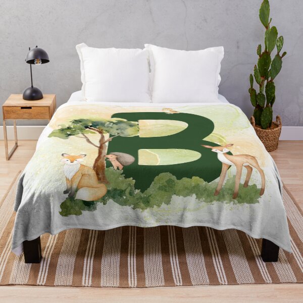 Item preview, Woodland animals Letter B designed and sold by Tiffany Glassco.