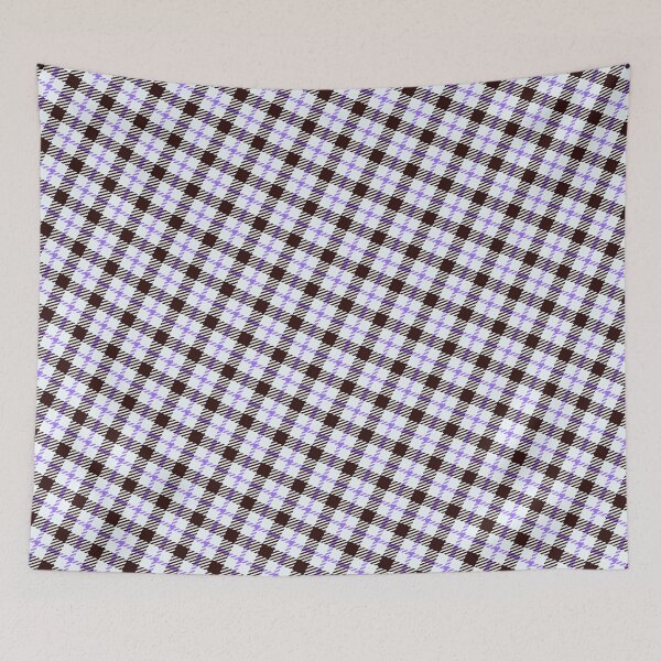 Item preview, Black & Purple Striped Plaid Squares Line Absolute Diagrams designed and sold by Alchemy-A-La-G.