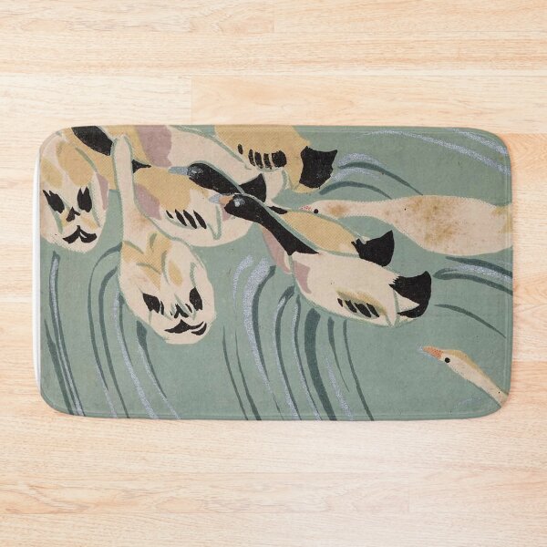 Item preview, Ducks Swimming, Japanese Woodblock Print designed and sold by gliyj.