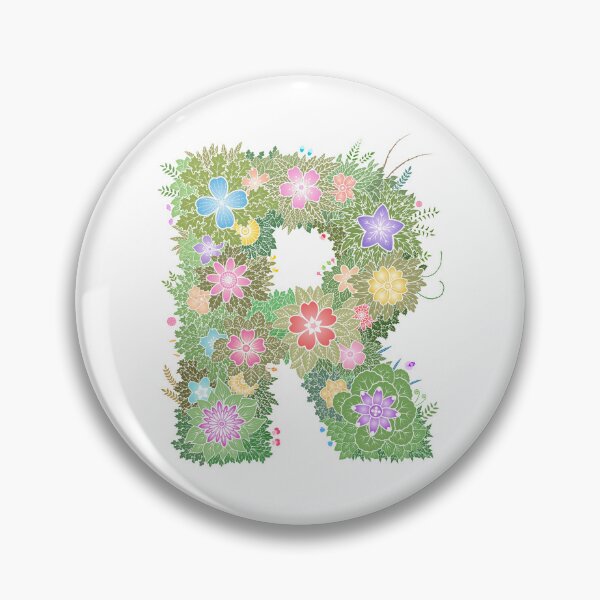 Artikelvorschau, Blumenbuchstabe „R“ WeArePrettierThanFlowers entworfen und verkauft von birthflower.