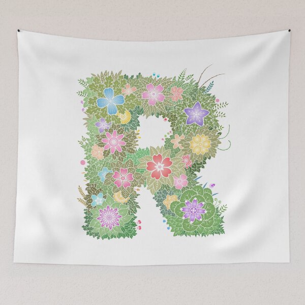 Artikelvorschau, Blumenbuchstabe „R“ WeArePrettierThanFlowers entworfen und verkauft von birthflower.