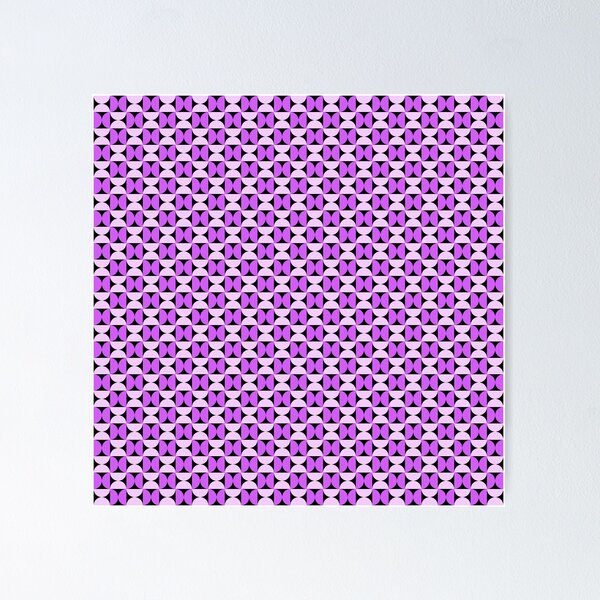 Item preview, Purple & Black Semicircle Repeating Half Circles Absolute Diagrams designed and sold by Alchemy-A-La-G.