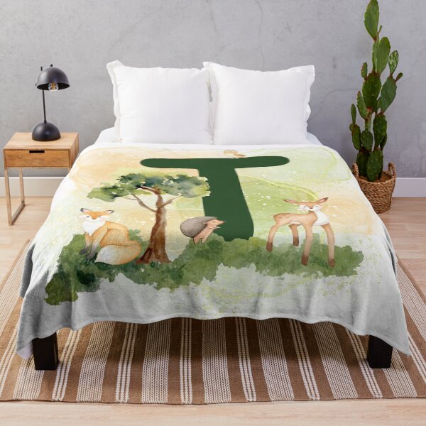 Item preview, Woodland animal series Letter T designed and sold by Tiffany Glassco.