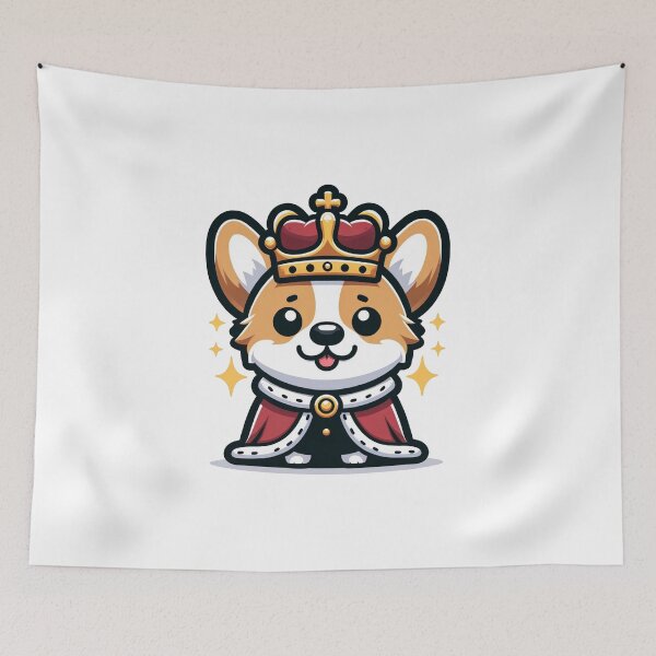 Item preview, king corgi designed and sold by FerdiEverywhere.