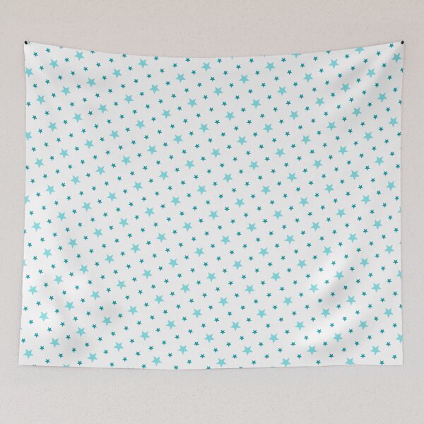Item preview, Teal Various Stars On White Backdrop Absolute Diagrams designed and sold by Alchemy-A-La-G.