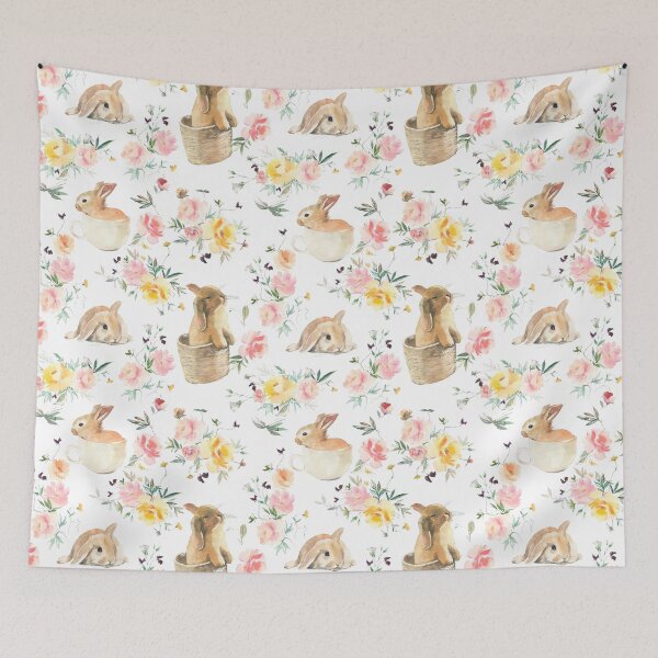 Item preview, Spring Bunny Rabbits designed and sold by WildAliceArt.