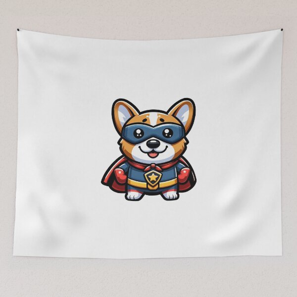 Item preview, Superhero corgi designed and sold by FerdiEverywhere.