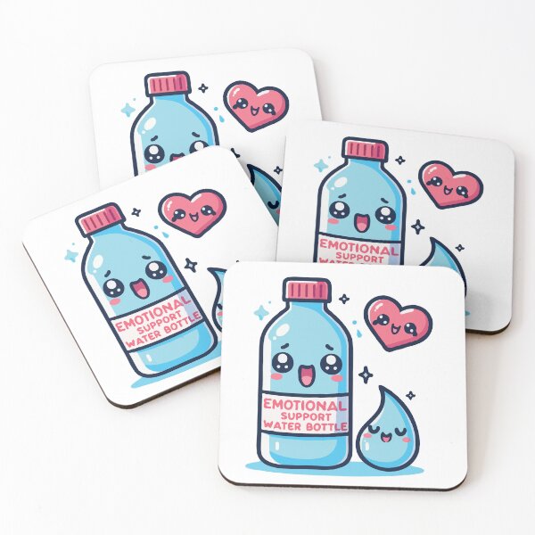 Item preview, emotional support water bottle  designed and sold by TshirtTalkYou.