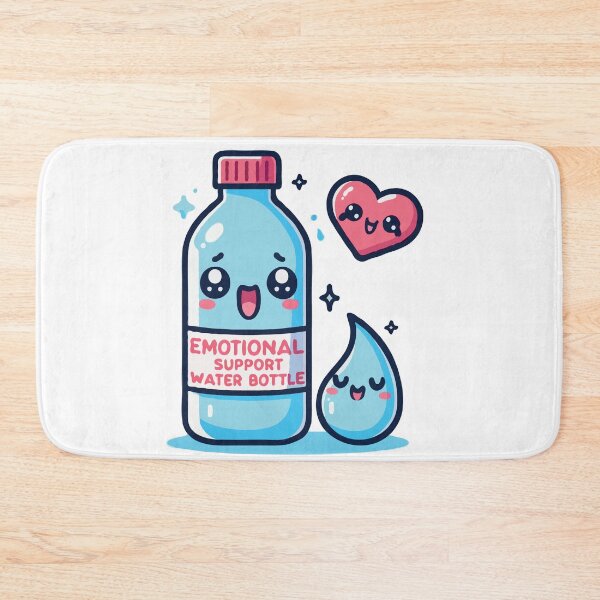 Item preview, emotional support water bottle  designed and sold by TshirtTalkYou.