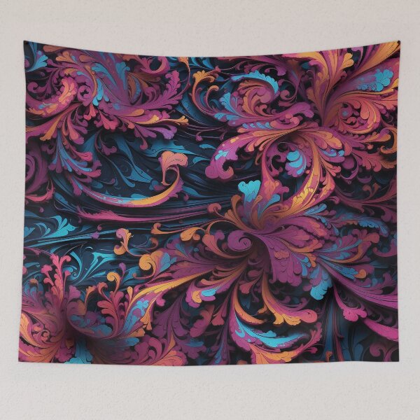 Item preview, Whirling Abyss of Neon Dreams A Visual Spectacle designed and sold by ArtComixHaven.