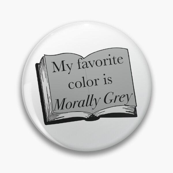 Item preview, My Favorite Color Is Morally Grey Book designed and sold by Skull Fern.