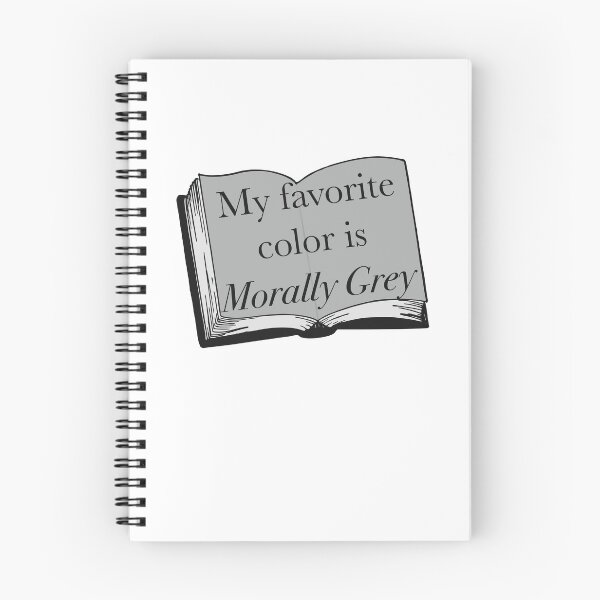 Item preview, My Favorite Color Is Morally Grey Book designed and sold by Skull Fern.