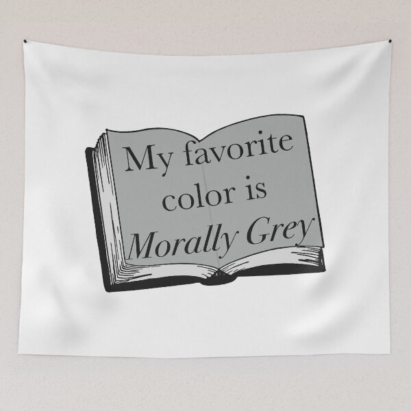 Item preview, My Favorite Color Is Morally Grey Book designed and sold by Skull Fern.