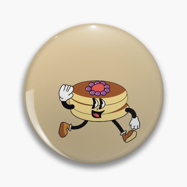 Item preview,  Retro Pancake badge designed and sold by TheOneTrueDoggo.
