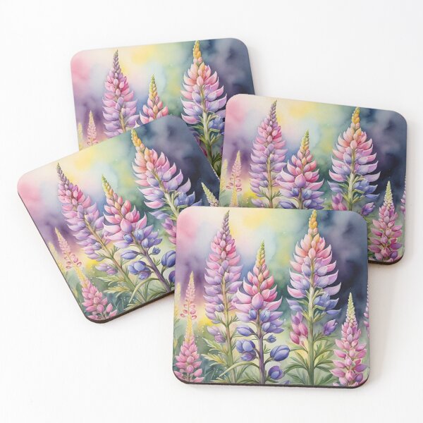 Item preview, Watercolor Lupines designed and sold by JamieRainbow.