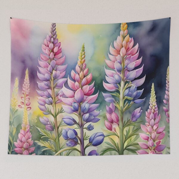 Item preview, Watercolor Lupines designed and sold by JamieRainbow.