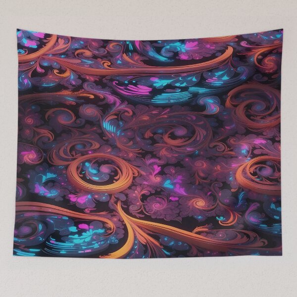 Item preview, Cosmic Dance: A Symphony of Swirling Digital Elegance designed and sold by ArtComixHaven.