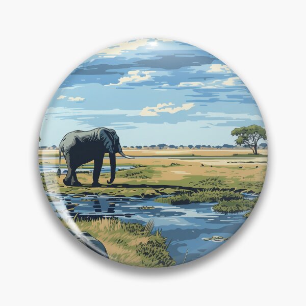 Item preview, Botswana Digital Illustration designed and sold by ComicsFactory.