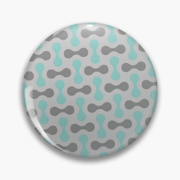 Item preview, Grey & Teal Blob Wishbone Double Bubble Absolute Diagrams designed and sold by Alchemy-A-La-G.
