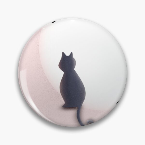 Artikelvorschau, Schwarze Katze spricht mit dem Mond entworfen und verkauft von L Samos.