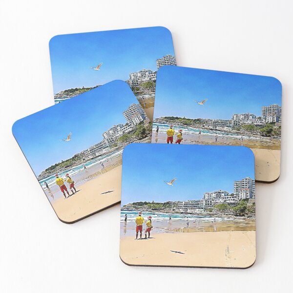 Item preview, Bondi Beach Lifeguards, Australia Art, Beach Print designed and sold by rllgrck.