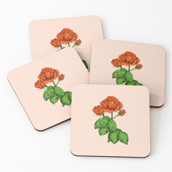 Item preview, Orange High-Centered Rose Bloom Semi-Double 8-15 Petals In 2 Rows designed and sold by Rachael Taylor.