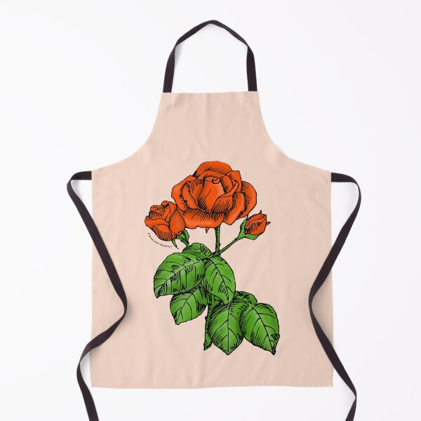 Item preview, Orange High-Centered Rose Bloom Semi-Double 8-15 Petals In 2 Rows designed and sold by Rachael Taylor.