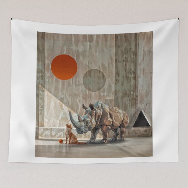 Item preview, Animals geometry and minimalism: Rhinoceros and dog designed and sold by JaN44Fotografia.