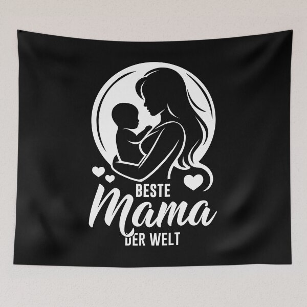 Artikelvorschau, Beste Mama der Welt – Silhouette Mutter Baby Kind Geschenk entworfen und verkauft von Infinitee8hirts.