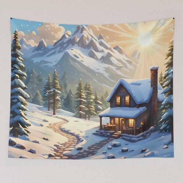 Item preview, Winter Cabin designed and sold by VeiledVision.