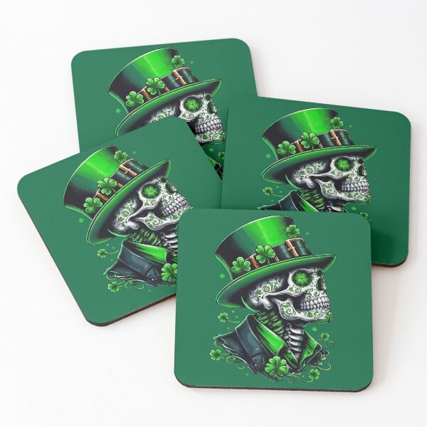 Item preview, Sugar Skull St Patrick Day of the Dead  designed and sold by TomFrontierArt.