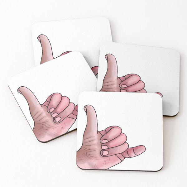 Item preview, Gesture of Connection: Thumb and Little Finger Outstretched Hand designed and sold by GrizzlyCollective.