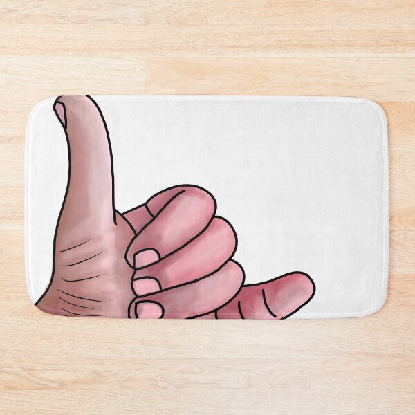 Item preview, Gesture of Connection: Thumb and Little Finger Outstretched Hand designed and sold by GrizzlyCollective.