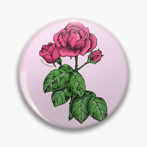 Item preview, Mid Pink High-Centered Rose Bloom Semi-Double 8-15 Petals In 2 Rows designed and sold by Rachael Taylor.