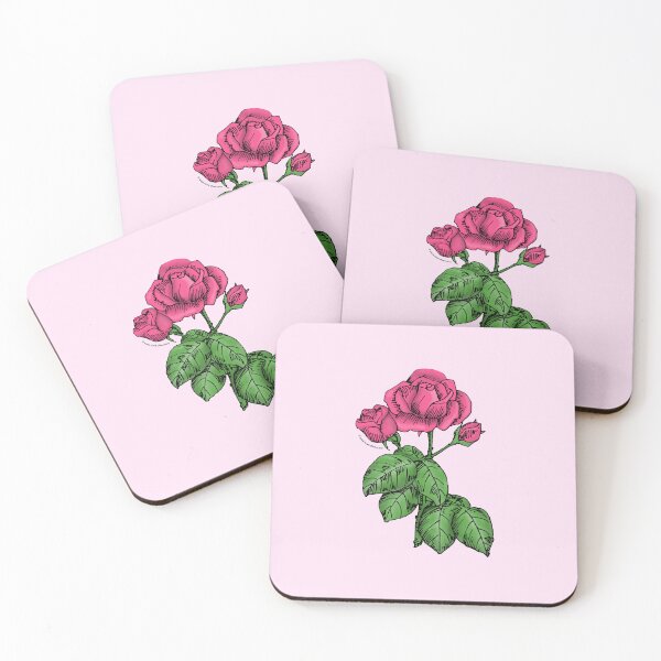 Item preview, Mid Pink High-Centered Rose Bloom Semi-Double 8-15 Petals In 2 Rows designed and sold by Rachael Taylor.