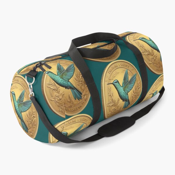 Item preview, OCHER YELLOW COIN A HUMMINGBIRD. designed and sold by Ciervo Primavera.