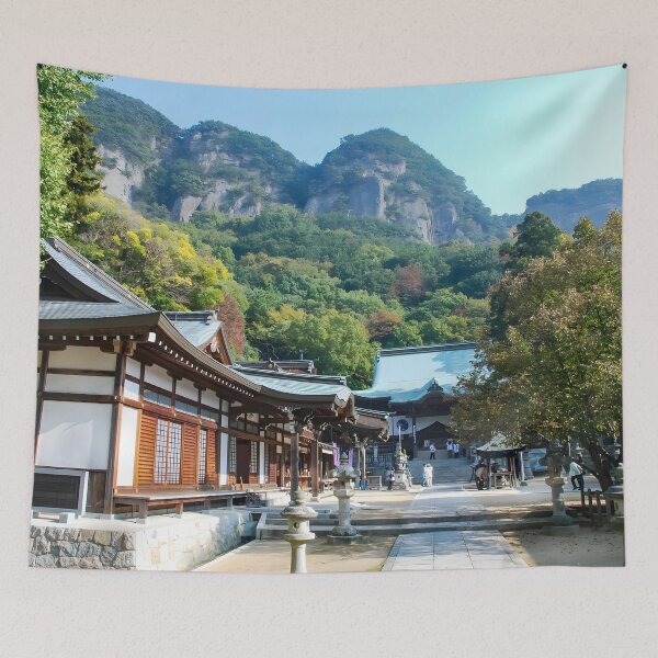 Item preview, Temple 85 - Yakuri-ji - Courtyard and main hall designed and sold by Japaholic.