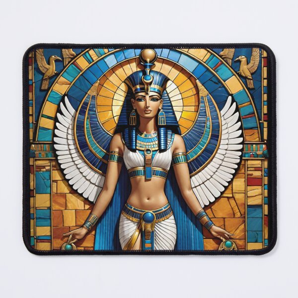 Item preview, Majestic Egyptian Goddess in Stained Glass designed and sold by Digital-Fusion.